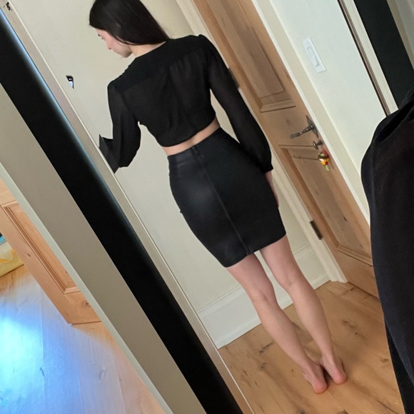 All Saints - Demin Pencil Skirt - Picture 7 of 7